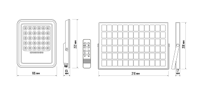 Прожектор с солнечной панелью PFL SOLAR 02 50 6500K GR IP65